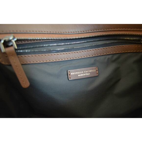 Brunello Cucinelli Tote Bag Leather & Raffia - Picture 9 of 11